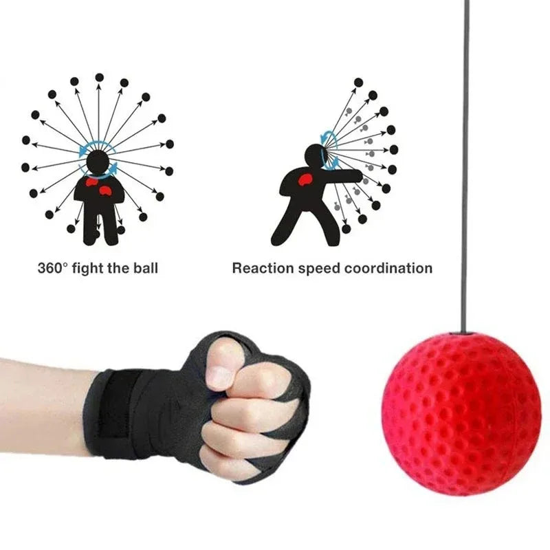 Punching Ball Head-mounted Fighting Speed Sanda Training Boxing Reflex Ball