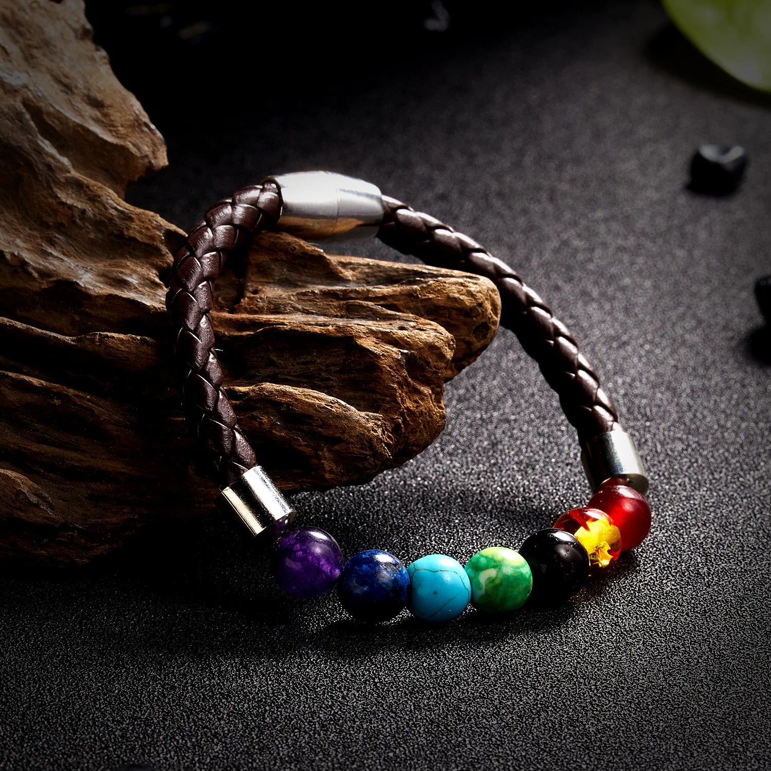 Chakra Reiki Healing Stone Bracelet For Women & Men