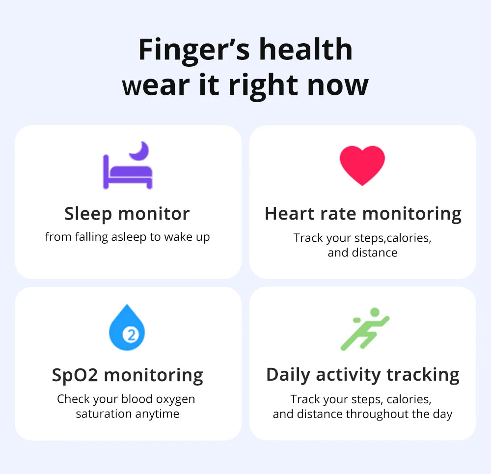 Smart Ring Men Women, Health Monitor