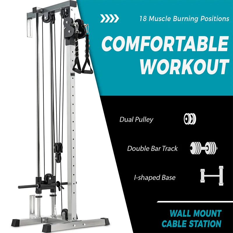 home gym fitness equipment, pull-down fitness equipment (silver)