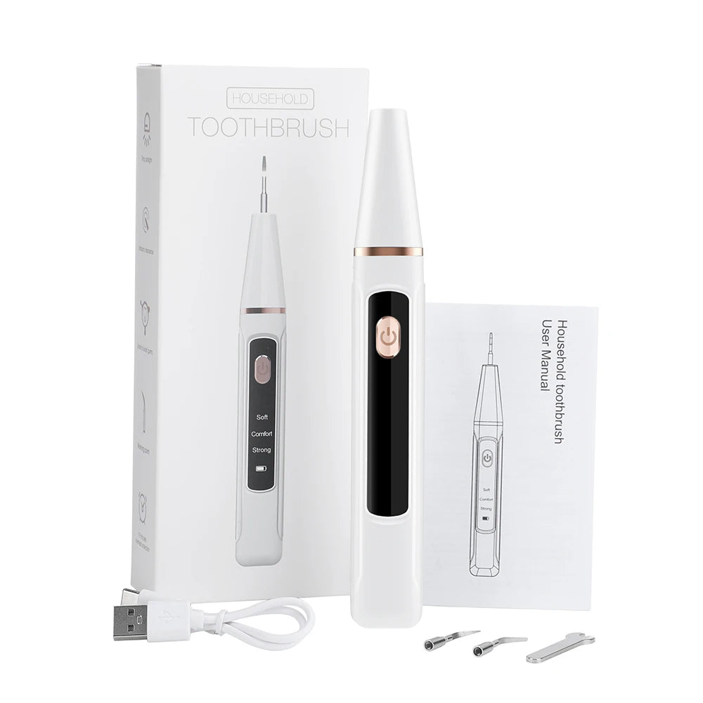 Ultrasonic Dental Calculus Remover Teeth Plaque Scaler Tartar Eliminator Stains Cleaner Electric Dental Tooth Stone Remover
