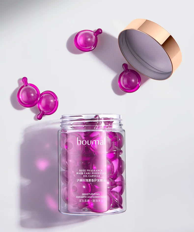 Rose Essential Oil Capsules Supple Dry Hair