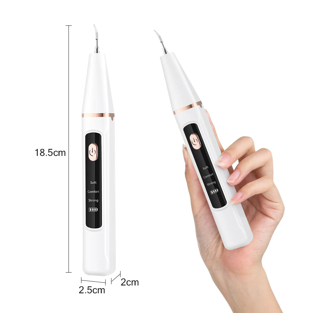 Ultrasonic Dental Calculus Remover Teeth Plaque Scaler Tartar Eliminator Stains Cleaner Electric Dental Tooth Stone Remover